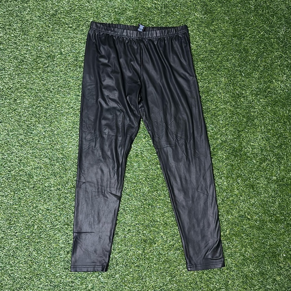 Faux leather leggings lightweight
